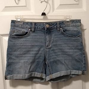 Lauren Conrad rolled denim shorts